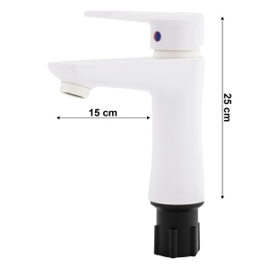 Baterie baie din plastic, PLAMIX Oscar-001 Alb - Img 3