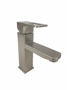 Baterie lavoar MIXXUS FIT-001 din otel inoxidabil, Monocomanda, Racorduri incluse