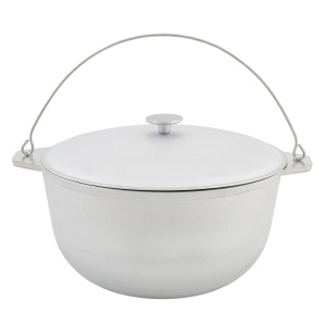 Ceaun tuci aluminiu alimentar cu capac, capacitate 10 litri ELEFANT - Img 2