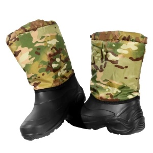 Cizme din PVC barbati HUNTER BLACK/MIX KHAKI SET 10 PERECHI, Impermeabile, Antiderapante, Captusite cu blana sintetica - Img 2