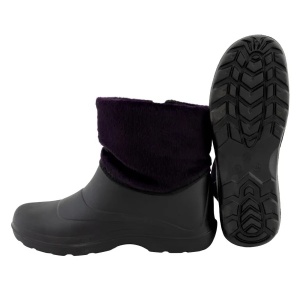 Cizme din PVC Femei Mov/Negru SET 10 PERECHI , Impermeabile, Antiderapante, Captuseala sintetica - Img 2