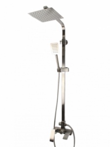 Coloana de dus Mixxus AMA-009-J, 120 cm baterie si para, monocomanda, furtun flexibil - Img 4