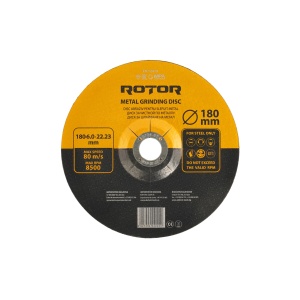 Disc abraziv pentru slefuit metal ROTOR 180*6,0*22,23