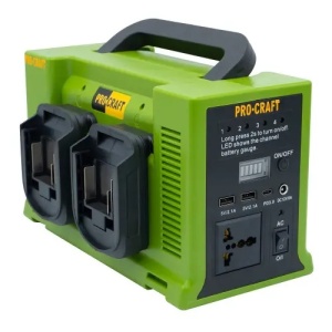 Invertor portabil pe acumulator PROCRAFT PSI20 330 W, 12 V / 5 A, Lanternă LED integrată: 10 W / 6 W - Img 4