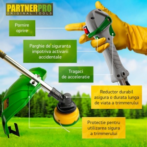 Motocoasa benzina PartnerPro PPA-56, 2T, 5.8 CP, 10000 rpm - Img 4