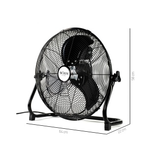Ventilator de Podea 20" BÖHM BLFF-50, Număr viteze 3, 110W, Unghi de înclinare reglabil - Img 3
