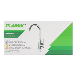 Baterie bucatarie din plastic PLAMIX Mario-011 Chrome - Img 5