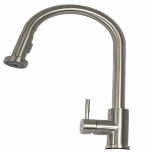 Baterie bucatarie MIXXUS SUS-014-A din otel inoxidabil, Monocomanda, Racorduri incluse - Img 2