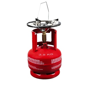 Butelie camping cu arzator din metal cu talpa si guler de protectie pentru conector 5L ELEFANT