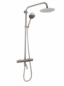 Coloana de dus Mixxus TMO-009-J, 120 cm baterie si para, monocomanda, furtun flexibil