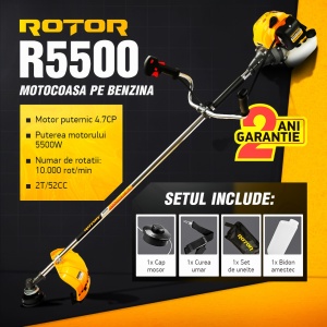 Motocoasa pe benzina R5500 ROTOR 4.7 CP , 5500 Watti - Img 1