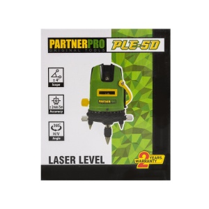 Nivela laser PARTNER PRO PLE-5D , 5 linii, ±2 mm/5m, 40 m, Timp de nivelare ≤ 5s - Img 2