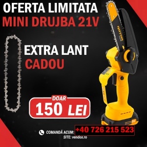 PACHET PROMO Mini Drujba 21V + Lant extra CADOU