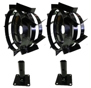 Set roti metalice 300x135 cu manicot, 23 de axe, Elefant - Img 3