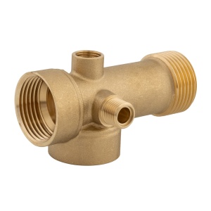 Teu de lagatura din alama cu 5 cai 9cm 170g, Elefant - Img 2