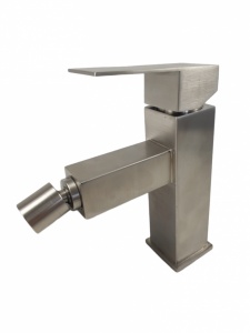 Baterie bideu MIXXUS KUB-002 din otel inoxidabil, Cap pipa 360 grade, Monocomanda, Racorduri incluse - Img 2
