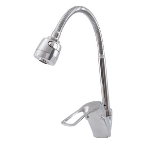 Baterie bucătărie cu pipa flexibilă, 2 funcții, seria WAVE FLOW WAVE-Z-777