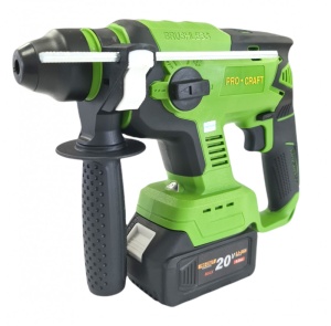 Bormasina cu acumulator, Procraft PHA20 20V, 4 Ah, 1400 Rpm, 4500 percutii, Brushless, SDS - Img 1