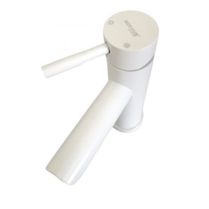 MIXXUS SUS-001-A WHITE baterie lavoar cu gura scurta din otel inoxidabil - Img 3