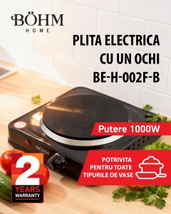 Plită electrică cu un ochi BÖHM BE-H-002F-B