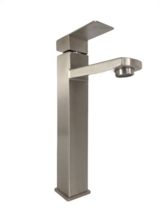 Baterie lavoar MIXXUS KUB-001-HIGH din otel inoxidabil, Monocomanda, Racorduri incluse - Img 2