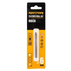 Burghiu ceramica, sticla 6mm ROTOR RBC6 - Img 2