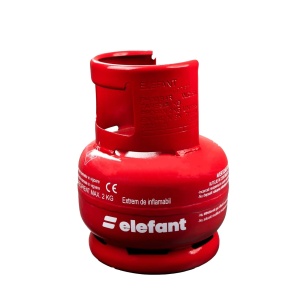 Butelie camping cu arzator din metal cu talpa si guler de protectie pentru conector 5L ELEFANT - Img 3