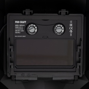 Masca sudura Procraft SHP-90-30, Chameleon, Cristale Lichide, Li-ionSolar, Din-16 - Img 2