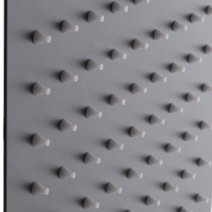 MIXXUS SH-06 BLACK cap de dus din otel inoxidabil - Img 1