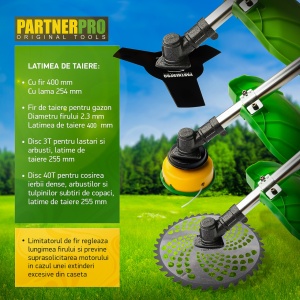 Motocoasa benzina PartnerPro PPA-56, 2T, 5.8 CP, 10000 rpm - Img 5