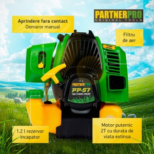 Motocoasa pe benzina PartnerPro PP57 , 6CP, 52CC, 2T - Img 3