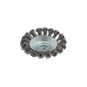 Perie de sarma conica cu noduri ROTOR 100mm M14 - Img 3