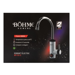 Robinet electric cu afișaj digital BÖHM BY-33-2 3000 W - Img 2