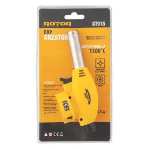 ST915 Cap arzator camping pe gaz ROTOR , 1300 °C , Aprindere electronica/ piezo - Img 3