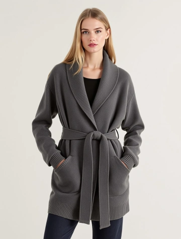 Belted Wool Cardigan [DEMO]