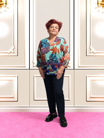 Bluză elegantă cu imprimeu tropical multicolor – Amalia