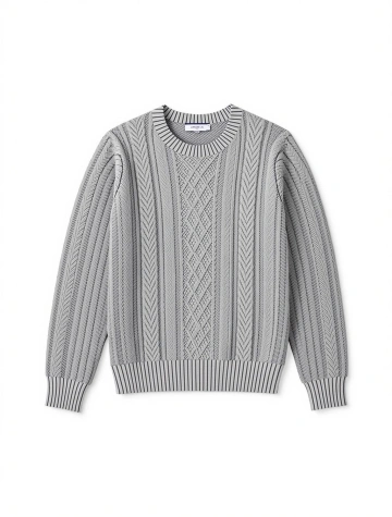 Cable Knit Wool Sweater [DEMO]