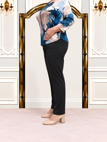 Pantaloni eleganți negri cu croială dreaptă – Mara - Img 2