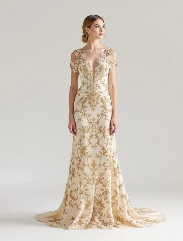 Embroidered Silk Gown [DEMO]