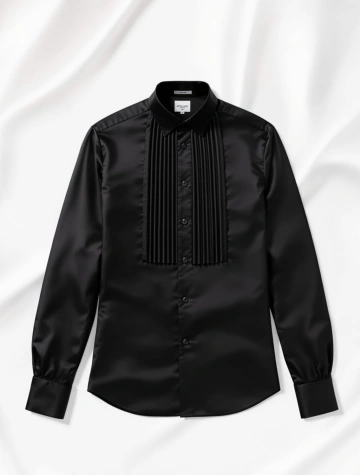 Silk-Front Tuxedo Shirt [DEMO]