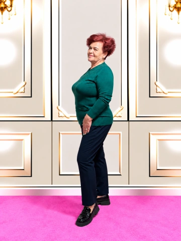 Pulover damă verde smarald cu detalii discrete în relief – Eliza - Img 2