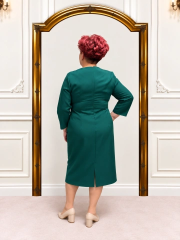 Rochie elegantă verde smarald – Serena - Img 3