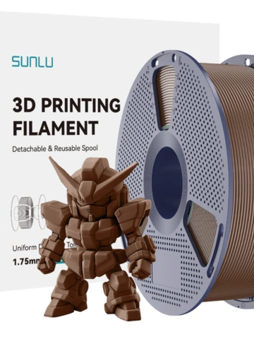 Filament PLA+ 2.0 Sunlu Brown Coffe with spool