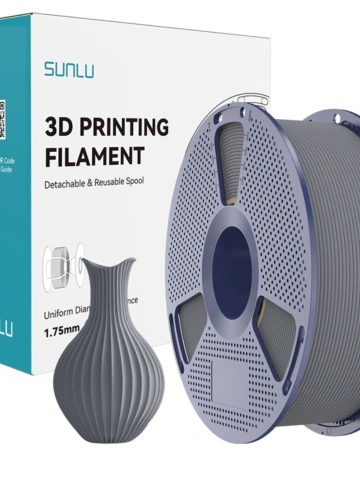 Filament PLA Basic Sunlu Gray with spool