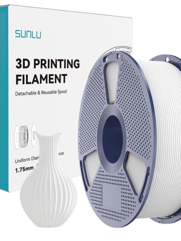 Filament PLA Basic Sunlu White with spool
