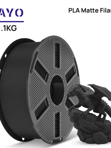 Filament PLA Jayo Mate Black with spool
