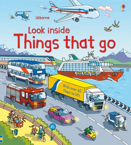 Carte cu multe clapete pentru copii curiosi, Look inside things that go