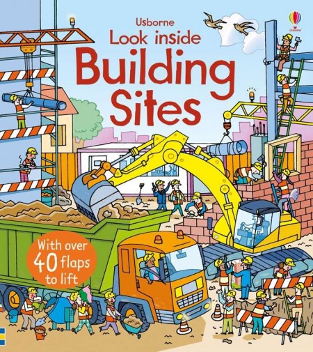 Carte cu multe clapete pentru copii curiosi, Look inside building sites