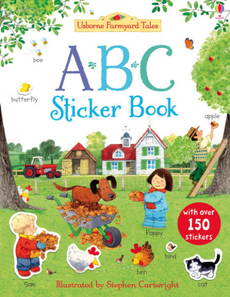 Abc, Poppy and Sam’s first sticker book, 3+, usborne