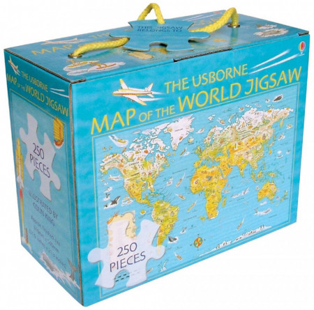 Carte si puzzle, Map of the World Jigsaw, Usborne